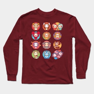 Kawaii Zodiac Long Sleeve T-Shirt